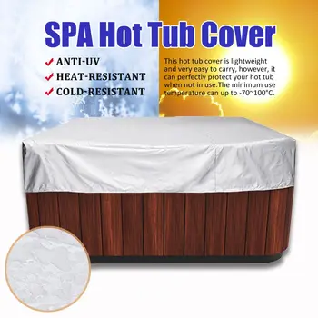 

3 Style Hot Tub Cover Protect Large Durable UV Proof Spa Outdoor Bathtub Hot Tub Cover Guard Dust Cap Spa Cover 218/231/244*30cm