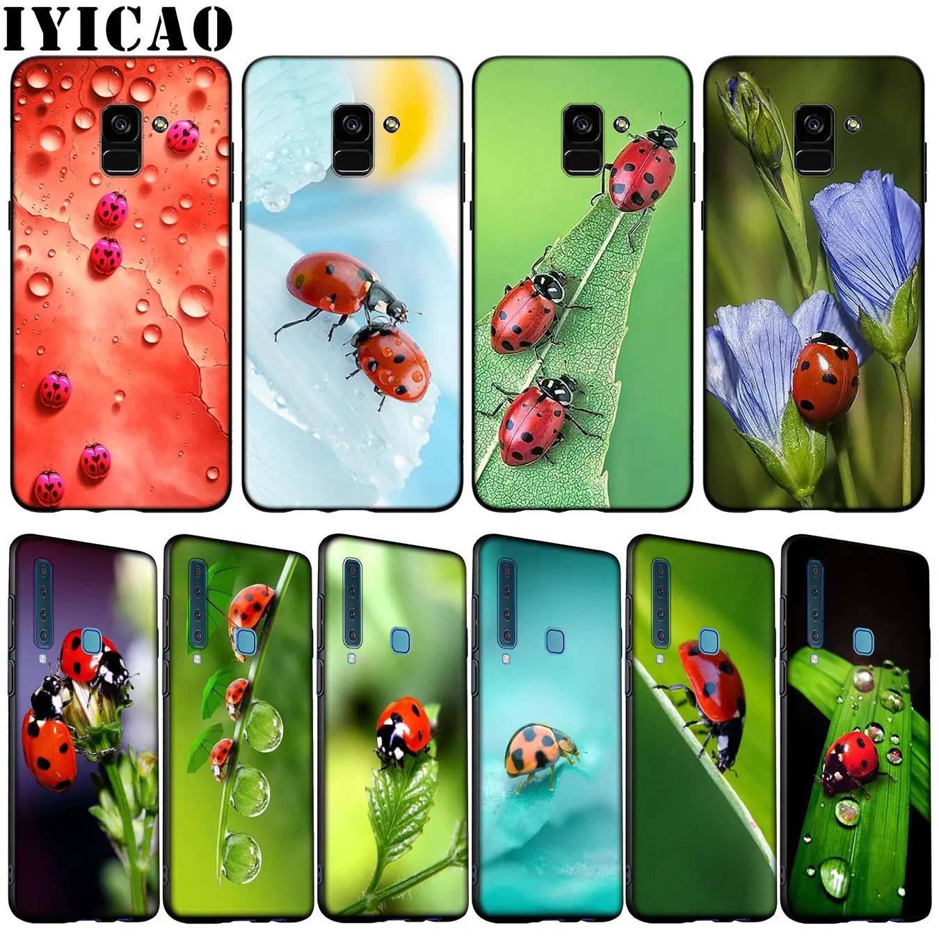 Мягкий силиконовый чехол IYICAO с божьей коровкой для телефона Samsung Galaxy A51 A71 A81 A91 A41 A21