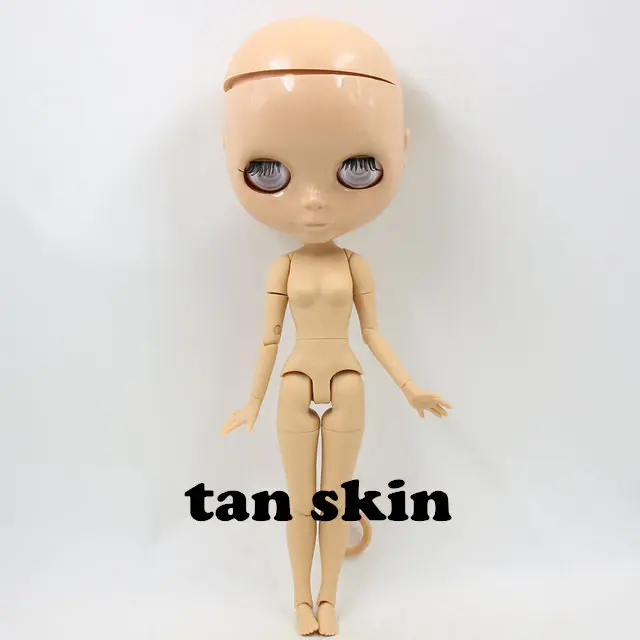 factory blyth doll joint body bjd toy without makeup shiny face for cutom doll DIY 9