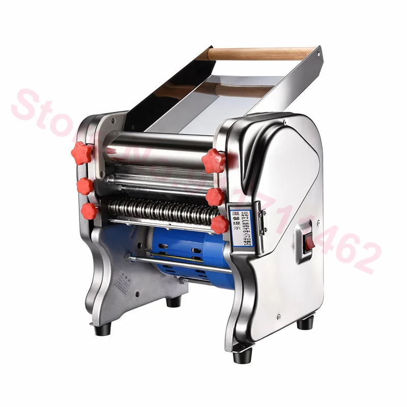 750W 220mm Wide Commercial Electric Noodle Pressing Machine Stainless Steel Pasta Maker Multifunctional Noodle Rolling