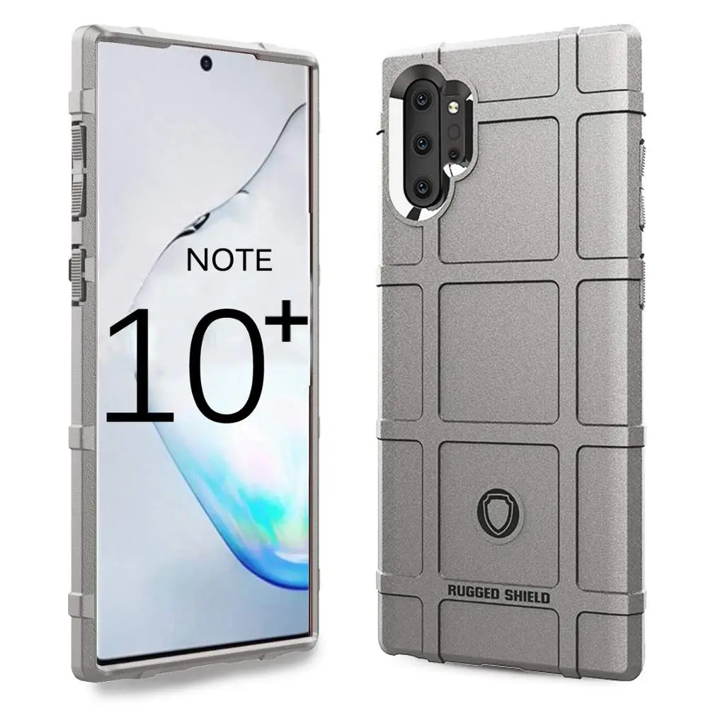 Роскошный противоударный чехол-броня для samsung Galaxy Note 10 S10 S9 S8 Plus S10E Note 9 8 Note 10+ противоударный чехол-бампер аксессуар - Цвет: Серый