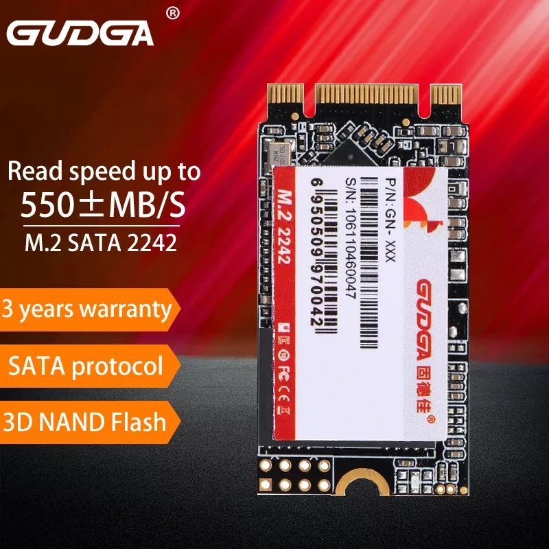 gudga m.2 ngff sata ssd 256GB 2242