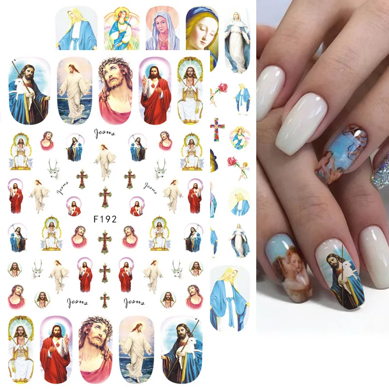 

1 Sheets 3D Character Water Decal Nail Art Nail Sticker Decorations Slider Tattoo Full Cover Beauty Marilyn Monroe Style Decals
