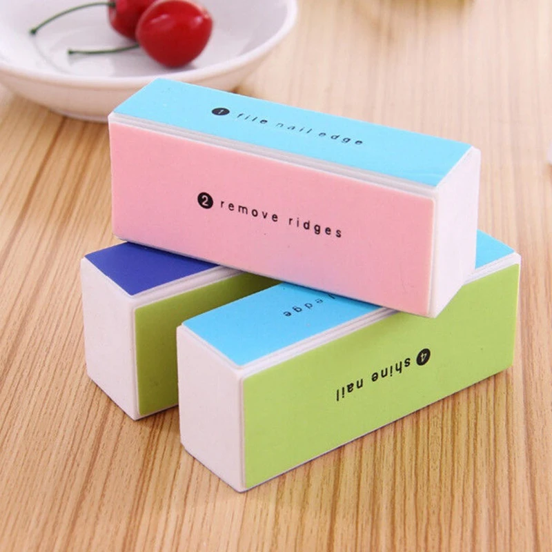 

BGVfiveNail Polishing Tool 4-Way Buffing Sand File Nail Art Pedicure Safe Polish Block Accessory