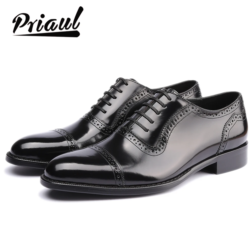 

Mens Oxford Shoe Genuine Leather Luxury Handmade Office Formal Wedding Party Original Design Vintage Retro Custom Shoes