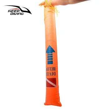 

Diving Surface Marker, PVC High Visibility Inflatable Surface Marker Buoy Signal Tube with Pouch Diving Safety Gear 5.5m Line