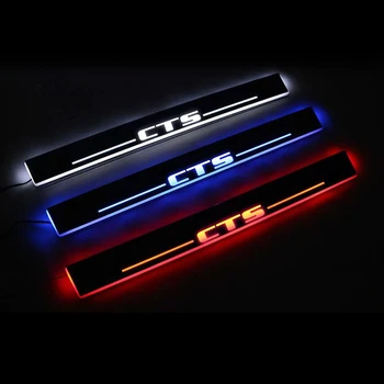 

LED Door Sill Streamed Light For CADILLAC CTS 2008-2020 Scuff Plate Acrylic Door Sills Car Sticker Accessories