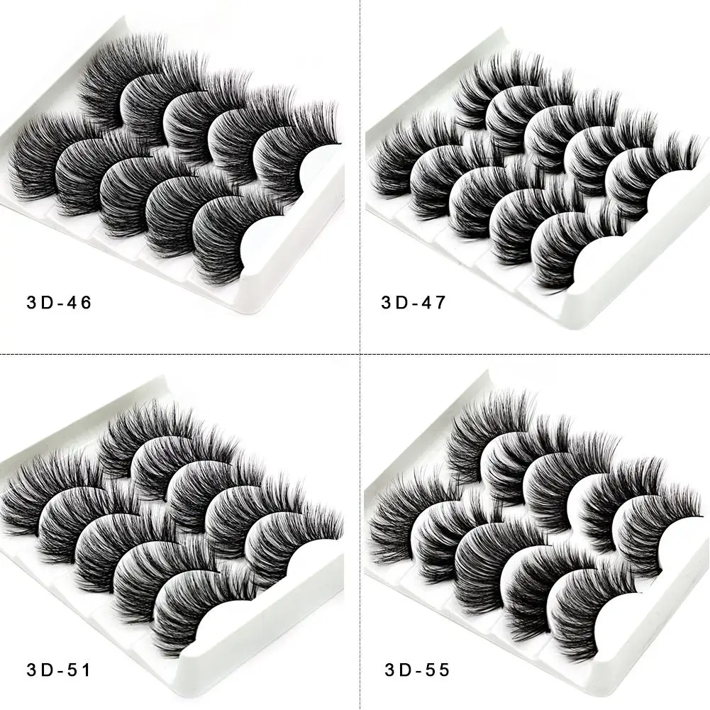 

5pairs Magnetic Eyelashes Extension Natural False Eyelashes on magnets Reusable 3D Magnetic Fake Eye Lashes Makeup Soft Easy To