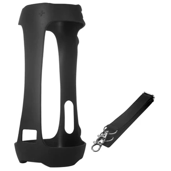 

Silicone Case Cover with Strap Carabiner for JBL Pulse 4 Bluetooth Speaker(Black)