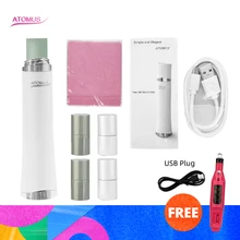 Электрическая дрель для ногтей, полировальная машина 1200 об/мин, мягкая шлифовальная мельница для маникюра, Типсы для педикюра, пилка для ногтей не повреждает