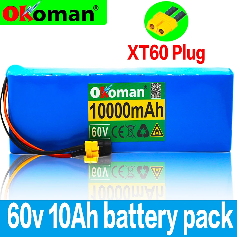 

16s2p 60V10AH 1000W Lithiumion Battery 67.2V10Ah electric bike electric wheelchair battery emotorcycle battery xt60 plug+charger