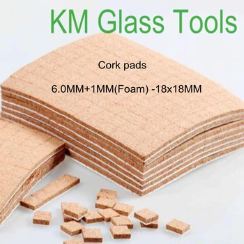 

6.0MM+1(Foam) x18x18 Cork pads,Cork Distance Pads,Glass spacer,glass pads,cork packing,cork gasket,10 square metres per Carton