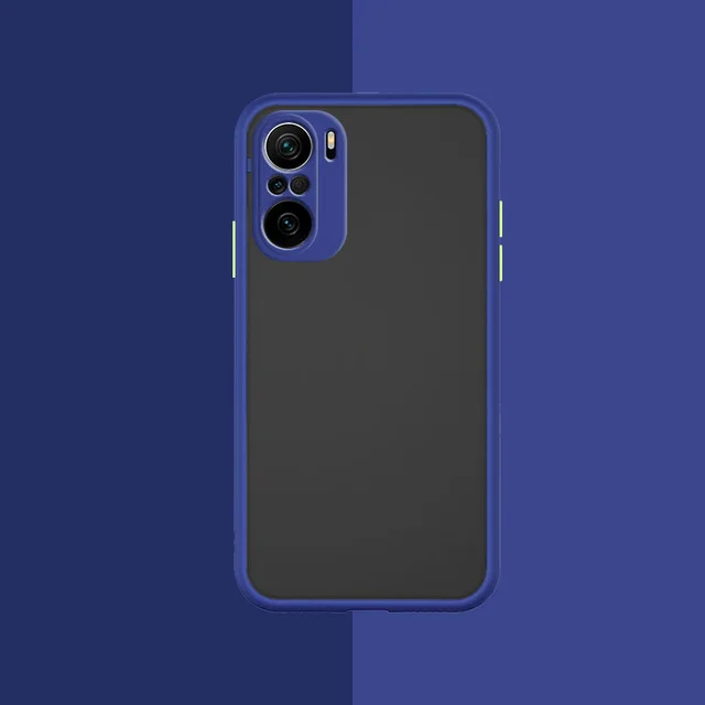 Phone Case for Xiaomi Redmi Note10 Note 10 S Pro Max 10S 10Pro 10ProMax 4G Translucent Shockproof  Matte Camera Protection Cover Blue