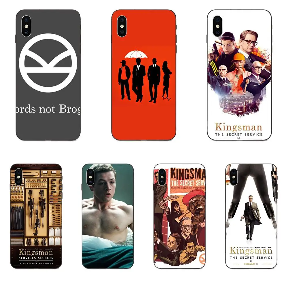 TPU Accessories Pouches For Apple iPhone 4 4S 5 5S SE 6 6S 7 8 Plus X XS Max XR Kingsman The Secret Service Logo | Мобильные