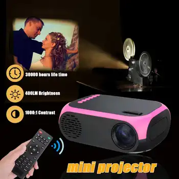 

80 Inch Home Projector 400LM USB Life LCD Projector Home Theater Video Player Large Screen 1920 * 1080P Power Supply 30000 Hours