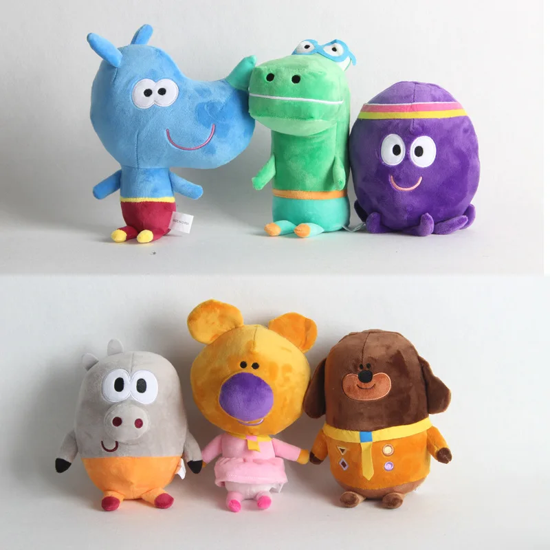 20-30 см милые аниме из мультфильмов Эй Duggee Мягкие плюшевые игрушки крокодил Осьминог носорог материал плюшевые куклы игрушки рождественские подарки для детей