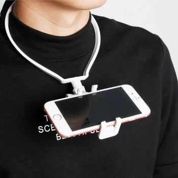 

Hands-Free Wearable Hang On Neck Holder Stand Kit For Mobile Phone Action Camera
