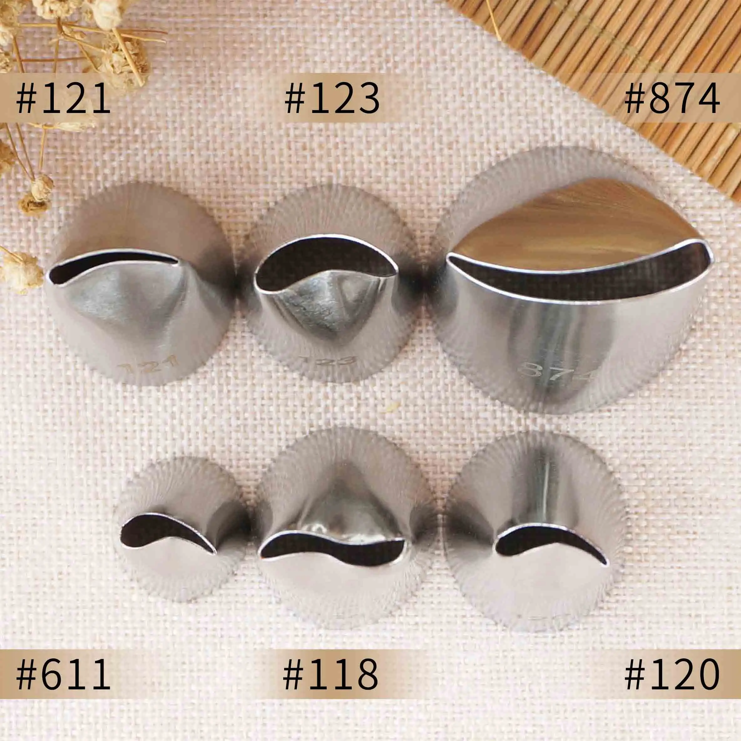 Icing Wilton 121 Tip 611#118#120#121#123#874 Rose Petal Cream