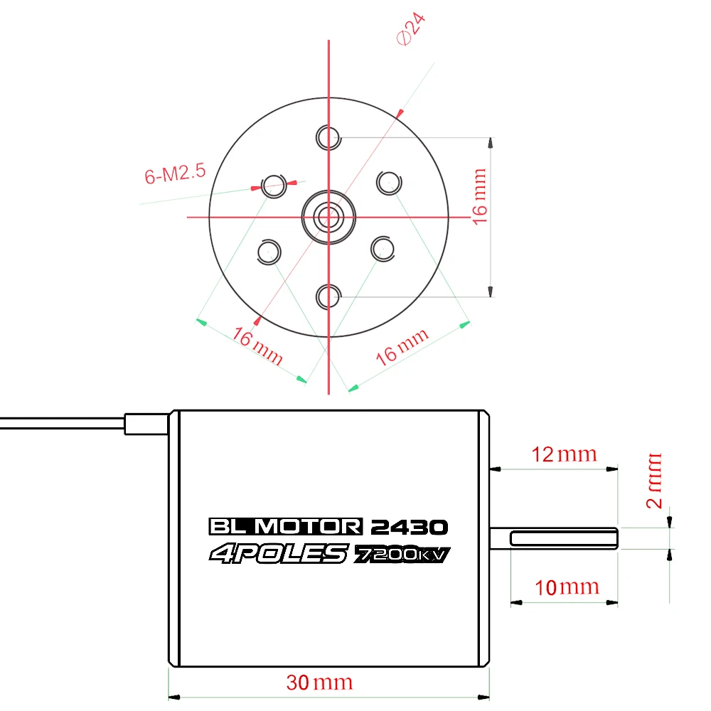 2430 7200KV двигатель и 25A бесщеточный ESC для 1/18 1/16 HSP Redcat Traxxas HPI Tamiya RC внедорожный автомобиль SCT грузовик