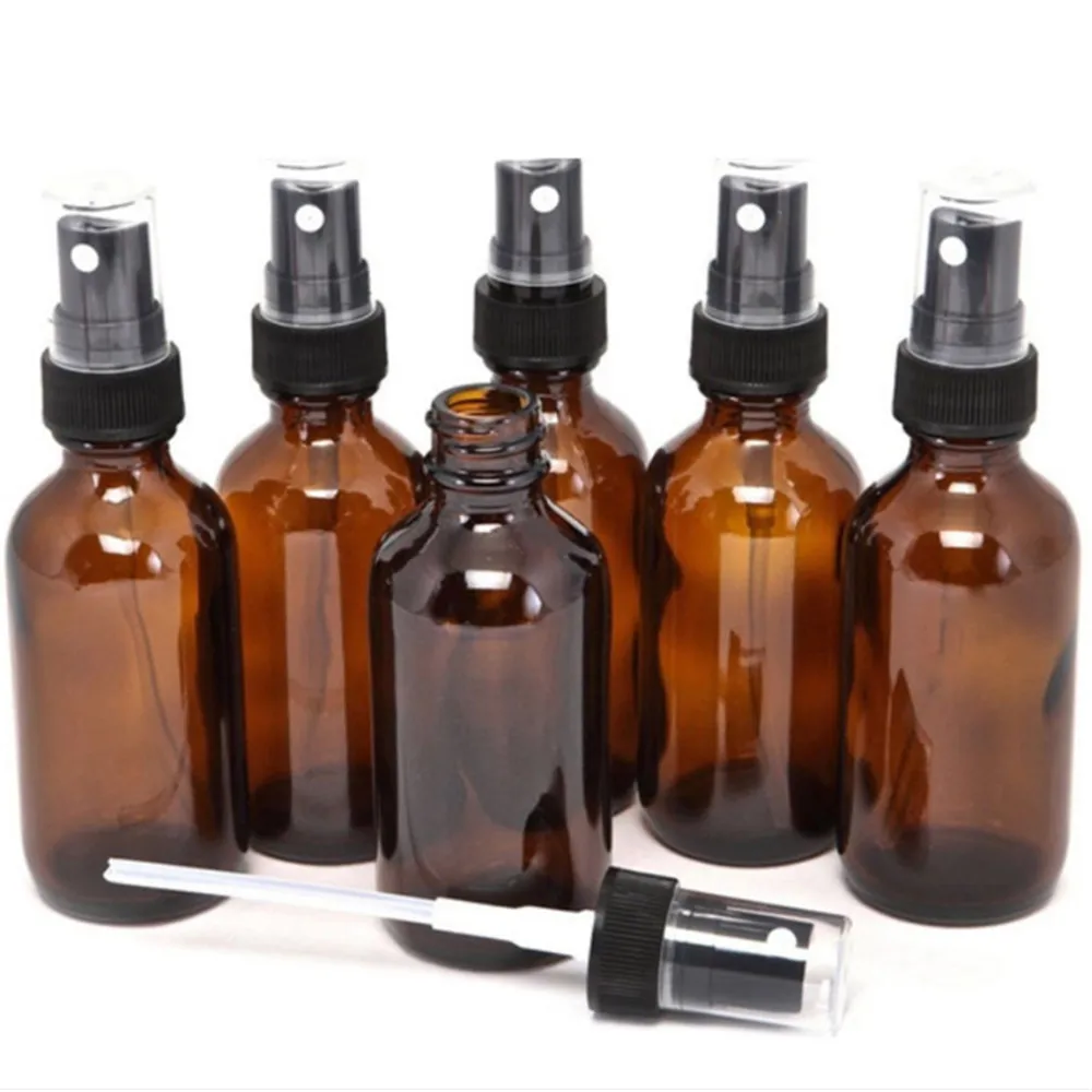 5/10/15/20/30/50 / 100ml Empty Amber Glass Portable Spray Bottle Sprayer Essential Oil Container 5-100ml Mini Spray Bottle 3