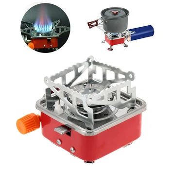 

Mini Windproof Foldable Stove Burner Camping Hiking BBQ Cookout Gas Stove
