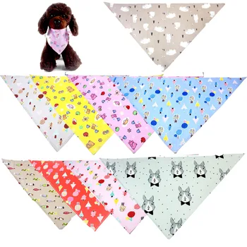 

100% Cotton Pet Puppy Dog Scarf Bandanas Adjustable Dog Bow Ties Dog Grooming Bandannas Dog Accessories Pet Supplies