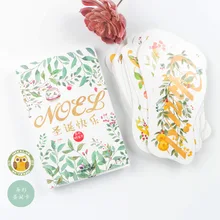 30 листов/набор NOEL открытка merry Christmas/поздравительная открытка/открытка для сообщений/рождественские и новогодние подарки