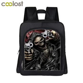 

Cool Grim Reaper Skull Backpack Boys Kindergarten Bag Mini Backpack Children School Bags Kids Book Bags Small Backpack Schoolbag
