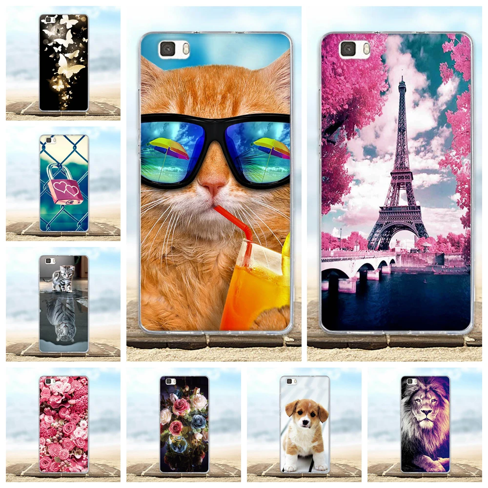 

For Huawei P8 Lite Case Soft Silicone For Huawei P8 Lite Cover Funda Coque For Hawei Ascend P8 lite 2015 Phone Case Animal Bag