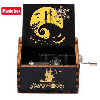 

Hot Wooden Hand Crank Queen Music Box Bohemian Rhapsody Theme To My Wife Digimon Beauty Beast Christmas Romantic Special Gift