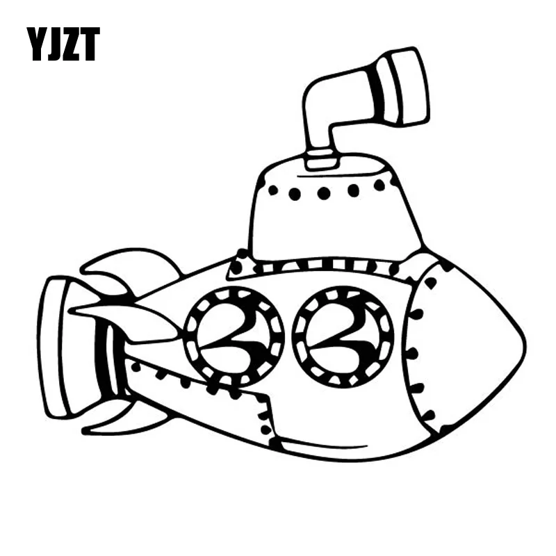 YJZT 15 4 см * 13 технологическая мультяшная подводная лодка обычная милая виниловая