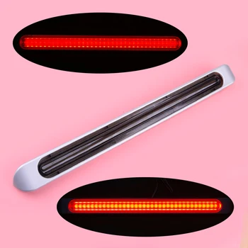 

DWCX 3in1 Dual Color 17" 10-30V Smoke Sequential 72 LED Truck Trailer Stop Brake Light Smoked Len Bar IP67 Waterproof