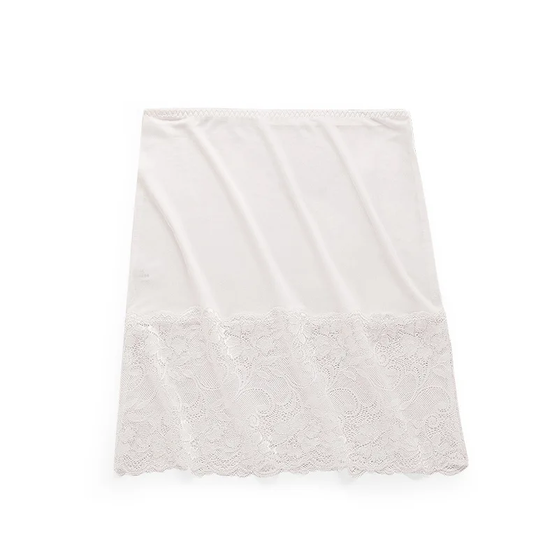 Underskirt Lining Birdsky, 2PCS Women silk half slips petticoat chemise lace underskirt high waist 70% viscose 30% mulberry silk 3 colors. OR-63