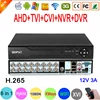 1080P,960P,720P CCTV Camera XMeye Hi3521D H.265+ 16 Channel 16CH 1080N 6 in 1 Hybrid Wifi TVi CVI NVR AHD DVR Video Recorder ► Photo 1/6