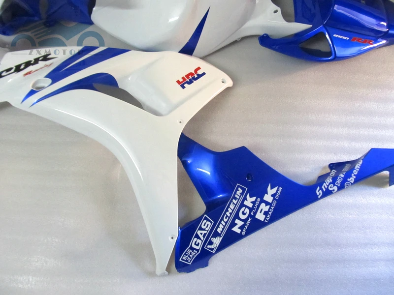 7 подарки впрыска обтекателя комплект Подходит для Honda CBR1000RR 2006 2007 CBR 1000RR 06 07 Белый синий пластик обтекатель наборы частей XY61