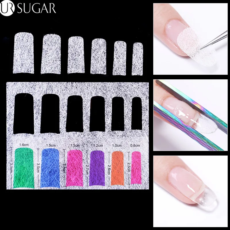 

Nail Fiberglass for Nail Art Quick Extension Nail Form White Acrylic Tip Salon Tool Clips Silk Wraps Manicure Nail Art Tool DIY