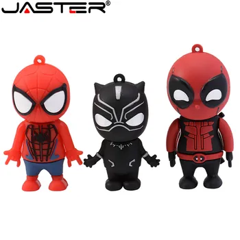 

USB 2.0 Flash Drive Cartoon 64GB Pendrive Superhero Hulk Deadpool 4GB 8GB 16GB 32GB Memory Stick Disk Creative Toy Superman Gift