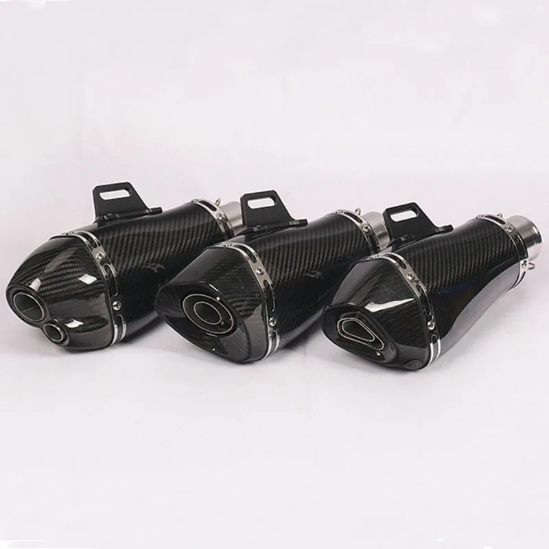 51 мм Универсальные углеволоконные akrapovic moto rcycle выхлопные трубы moto с DB killer для R6 XMAX300 KTM390 Benelli 300 GSX250R