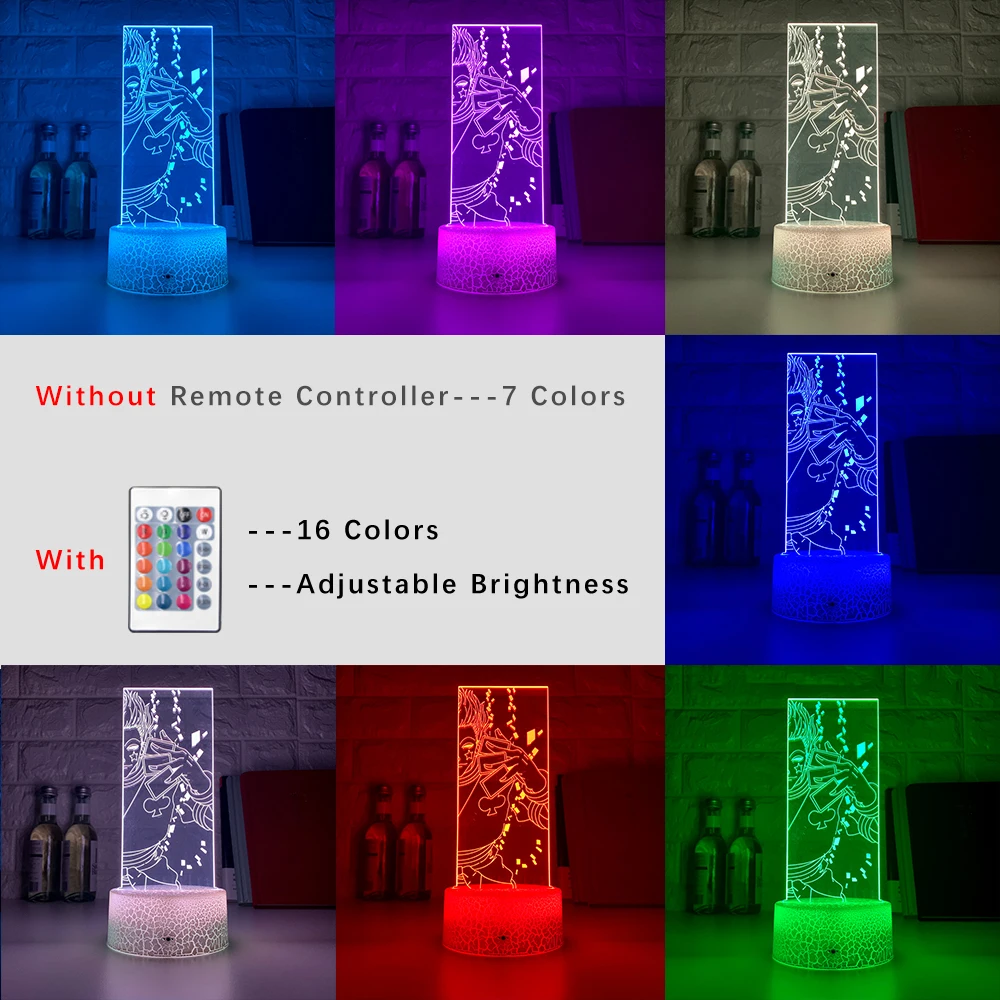 Акриловый 3d ночник светодиодный Ночной светильник меняющий цвет для детской