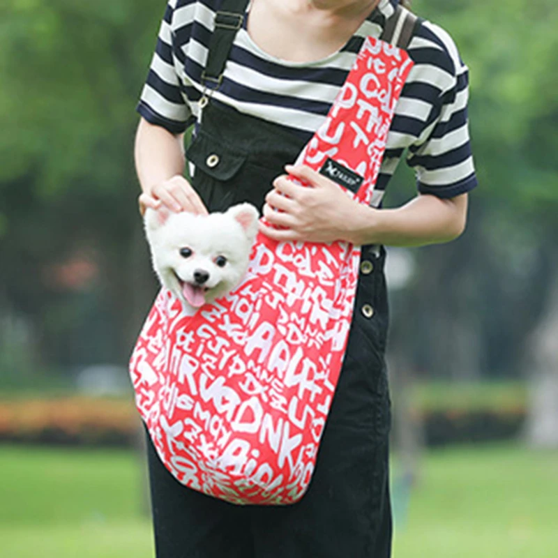 Breathable Dog Carrier Outdoor Travel Handbag Pouch Shoulder Bag Sling