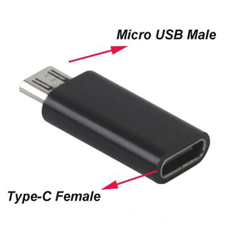 

White / Black Type-C To Micro Adapter Android Phone Data Adapter Converter