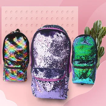 

Korean Version Colorful Glitter Sequins Backpack Girls Fashion Rucksack Students Bags Sequined Oxford Cloth Backpack Laser Bag