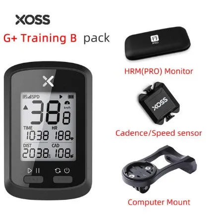 XOSS G+ gps компьютер Велоспорт Bluetooth 4,0 ANT+ велосипедный беспроводной компьютер цифровой спидометр подсветка с велосипедным креплением - Цвет: 03