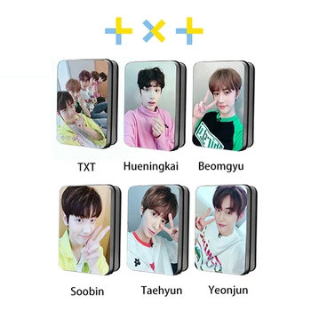 

Kpop TXT Debut Selfie Polaroid Photo Lomo Card Fashion K-POP TOMORROW X TOGETHER Fans Gifts Metal Box 30Pcs/Box Drop Shipping