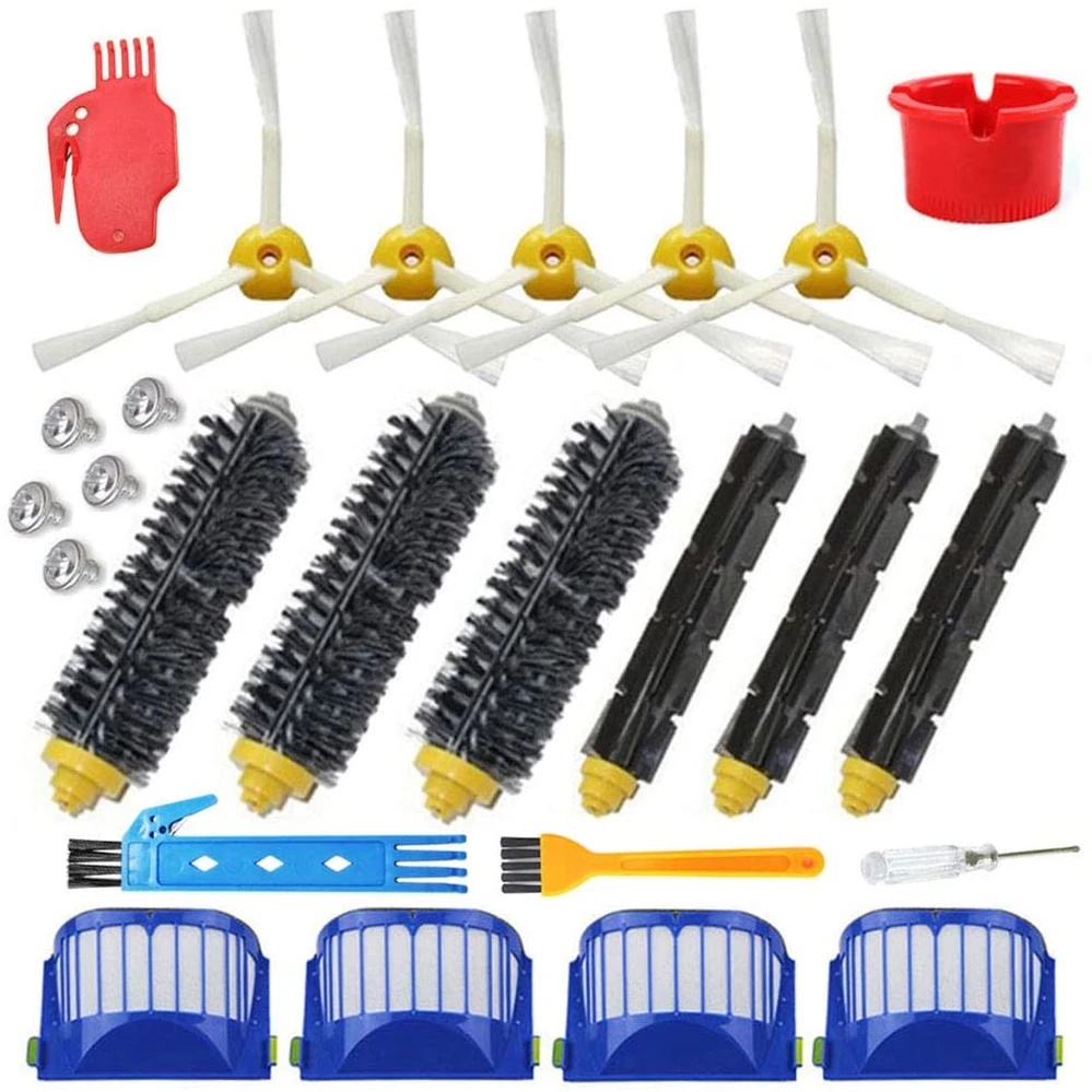 Replacement Aero Vac Filter Beater Brush For iRobot Roomba 600 Series 529 595 610 620 625 630 650 660 670 Cleaner Accessories | Бытовая