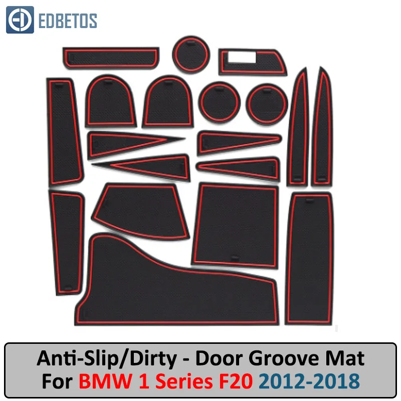 

Door Groove Mat For BMW 1 Series F20 M Power 2012 2013 2014 2015 2016 2017 2018 Anti-Slip Mat Gate Slot Coaster Gel Pad Rubber