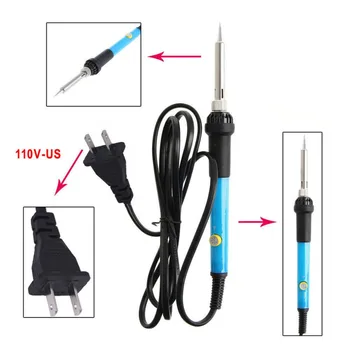 

110V/220V 60W Adjustable Temperature Electric Soldering Iron Welding Solder Station Heat Pencil US/EU Plug
