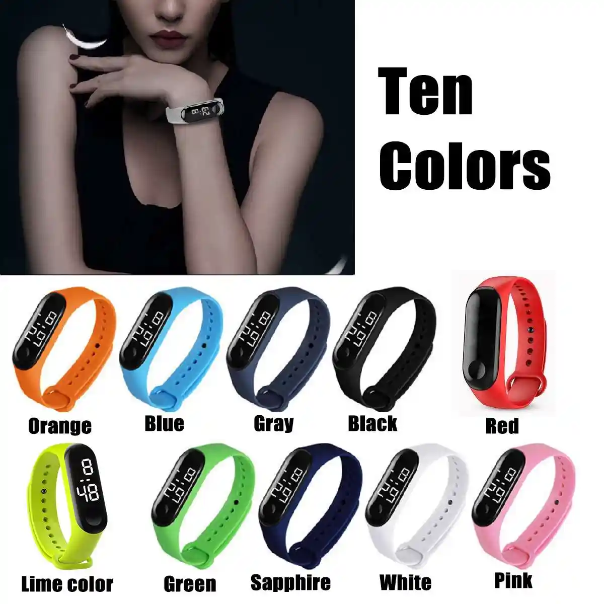 Smart Sport Watch For Kids Women Men Digital Sport Hand Ring Watches Waterproof Led Electronic Wrist Watch Fashion Smart Watches Aliexpress