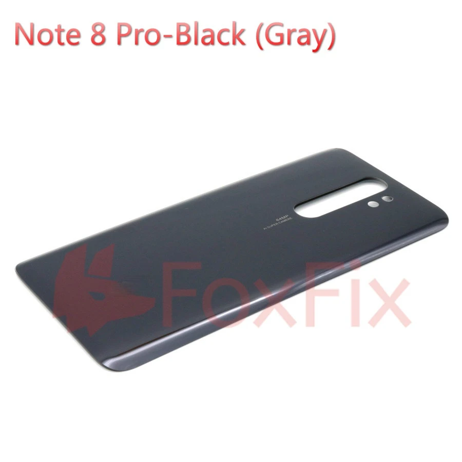 transparent mobile frame Back Glass Cover For Xiaomi Redmi Note 8 Pro Battery Back Cover Replacement Note8 Rear Housing Door Clear Case Repair Parts mobile phone housings Housings & Frames