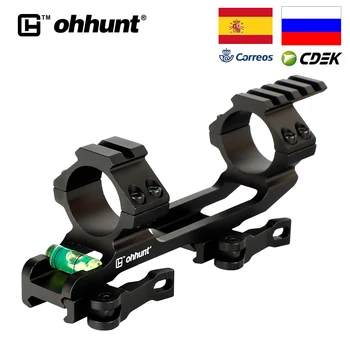

Red Dot QD 1 Inch 30mm Rings Integral Hunting Scope Mount Picatinny Rail Ar15 Ak 47 Bracket For Optical Sight With Bubble Level